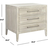 Ariella 3 Drawer Nightstand