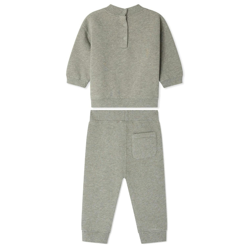 BONPOINT Soft Melange Baby Set - Vert De Gris