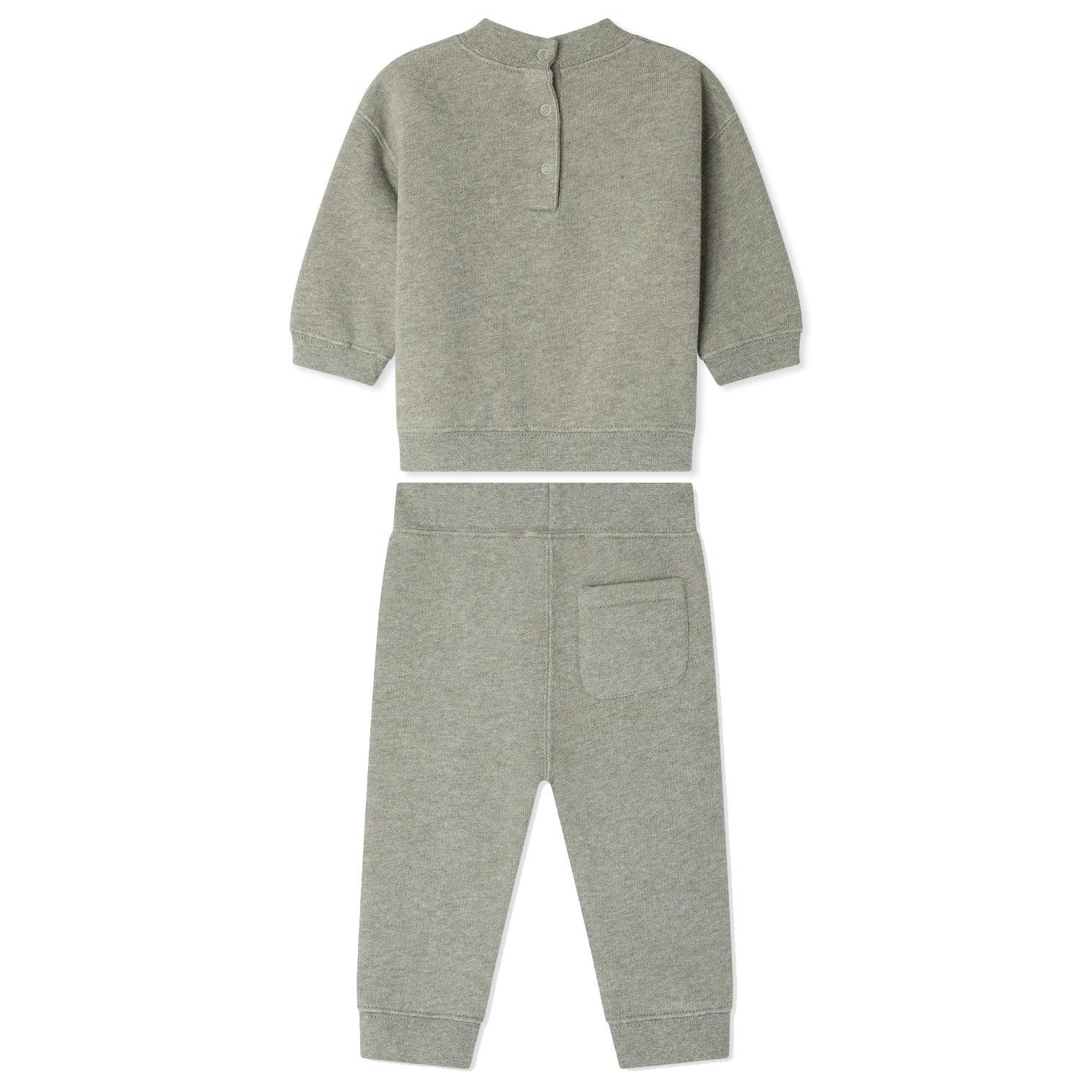 BONPOINT Soft Melange Baby Set - Vert De Gris