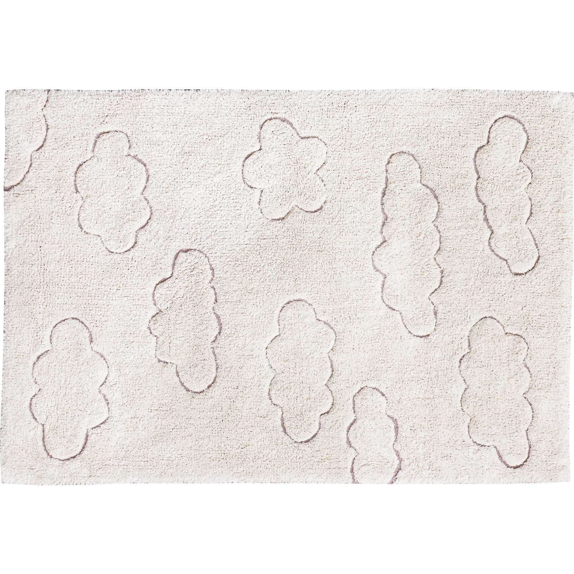 Clouds RugCycled Washable Rug, Natural