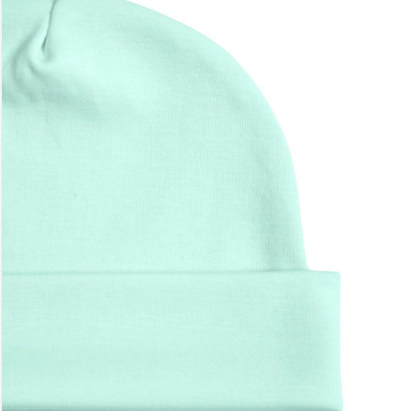 Mint Newborn Hat in Pima Cotton