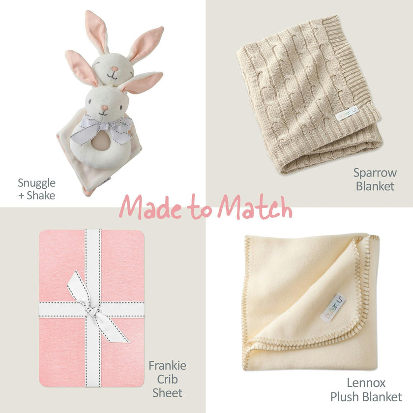 QUINN Reversible Light Weight Quilted Baby Blanket