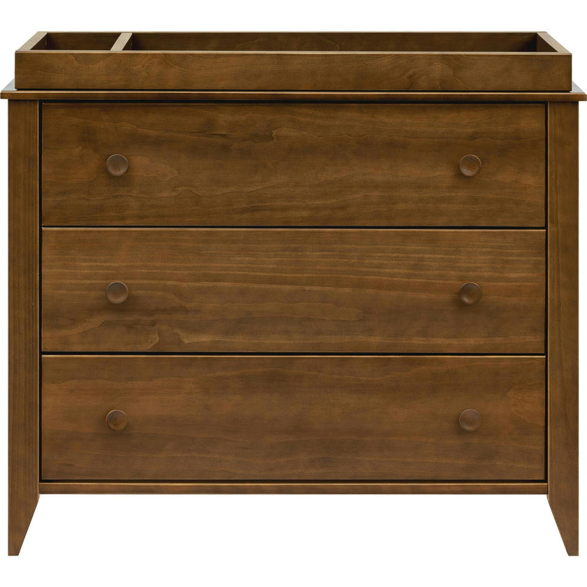 Sprout 3-Drawer Changer Dresser with Removable Changing Tray in Natural Walnut