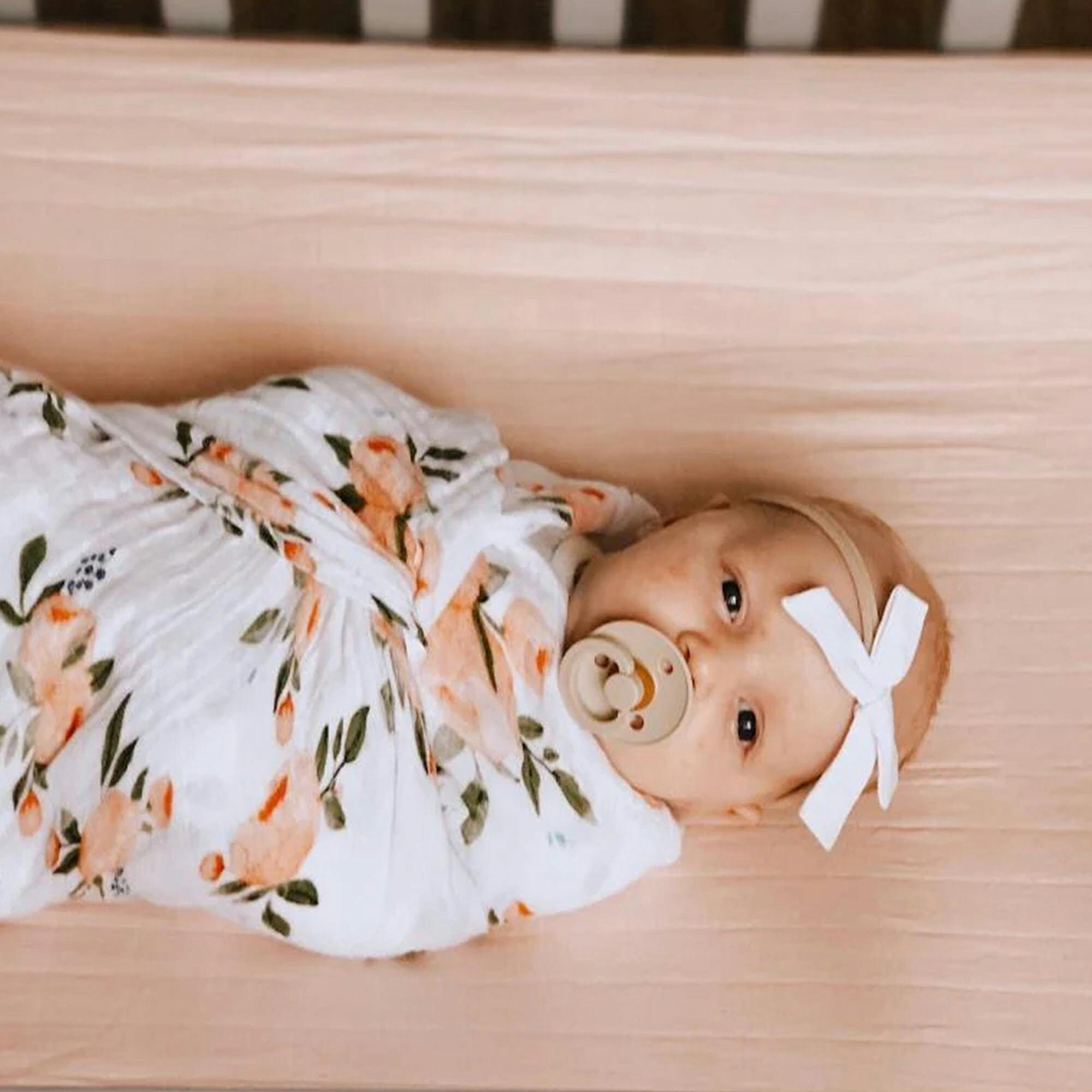 Cotton Muslin Crib Sheet - Light Pink