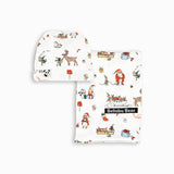 Santa's Workshop Bamboo Swaddle & Beanie Set