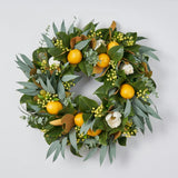 Fresh Citrus Real Touch Magnolia & Lemons, Eucalyptus Spring Estate Wreath