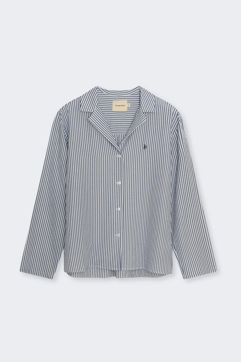 Alheli Woman Shirt  Summer Midnight Stripes