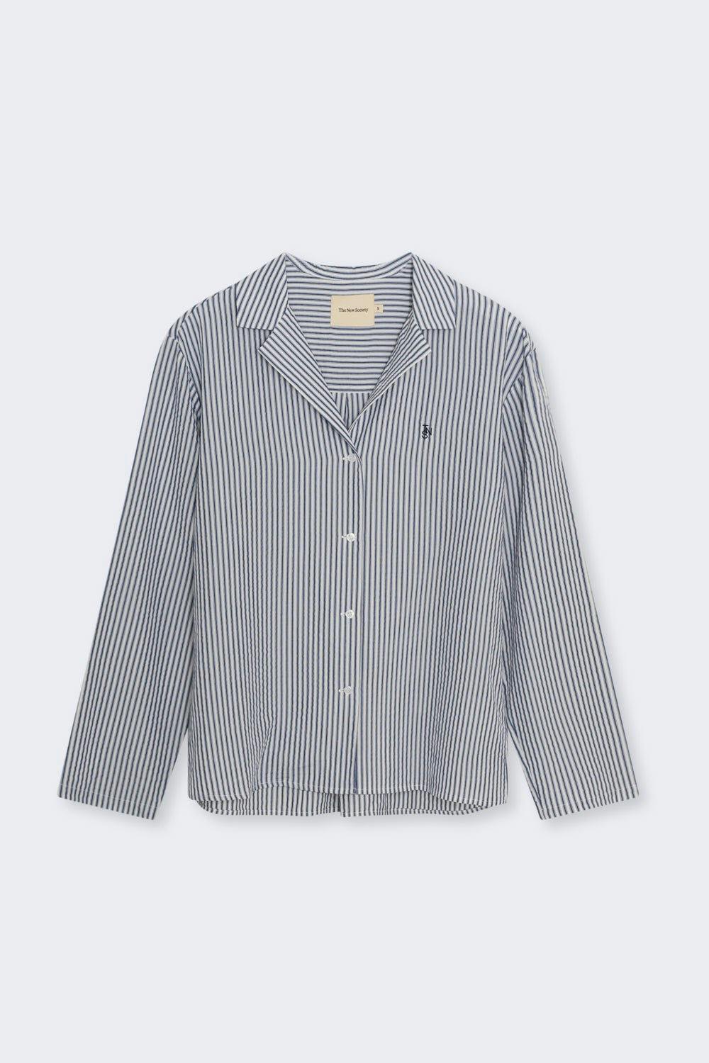Alheli Woman Shirt  Summer Midnight Stripes