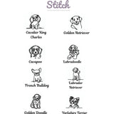 Custom Embroidered Dog Outline Hat, Natural