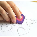 Hearts in Bloom Puzzle Erasers - Set of 6