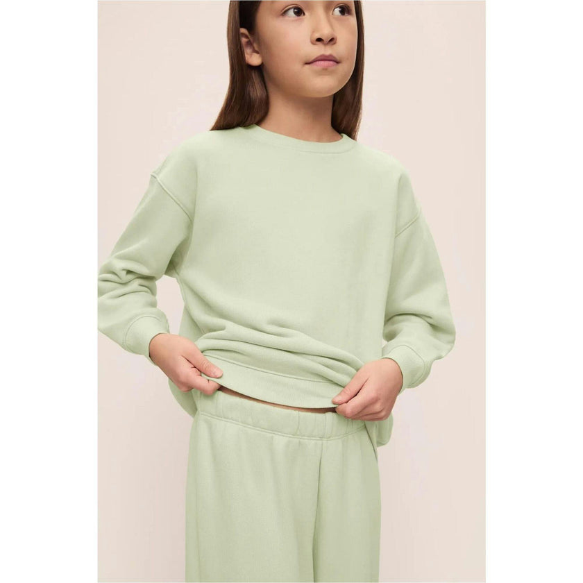 Kid's French Terry Sweatshirt and Jogger Set, Green