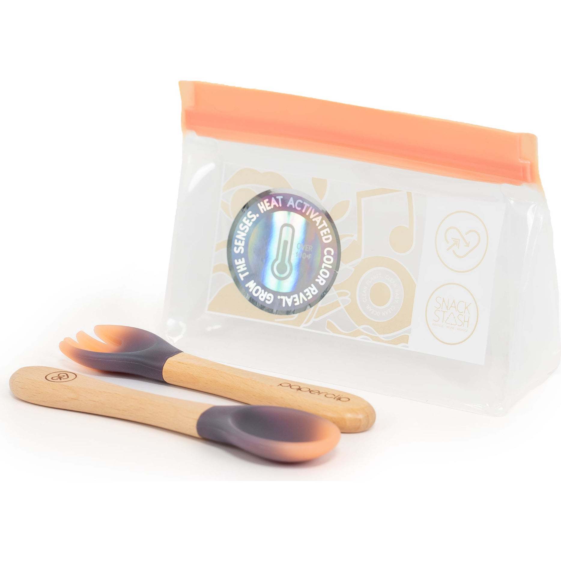 Thermo Silicone Spork & Spoon Set
