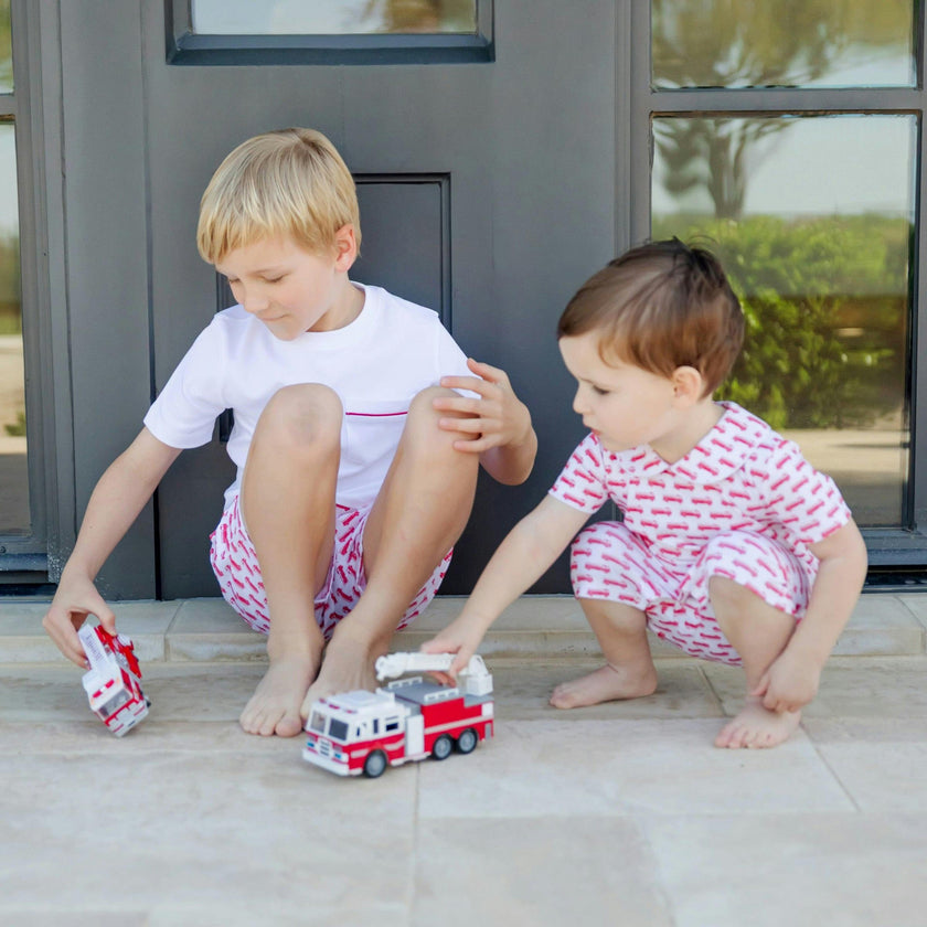 Henry Boys' Shortall - Fire Truck Red