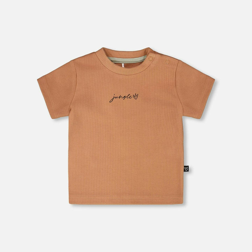 Cotton Rib Jersey T-Shirt And Organic Cotton Jersey Short Set