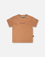 Cotton Rib Jersey T-Shirt And Organic Cotton Jersey Short Set
