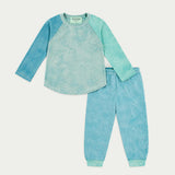 Garment Dyed Marble Slub Rib 3/4 Sleeve Raglan Tee + Jogger Set