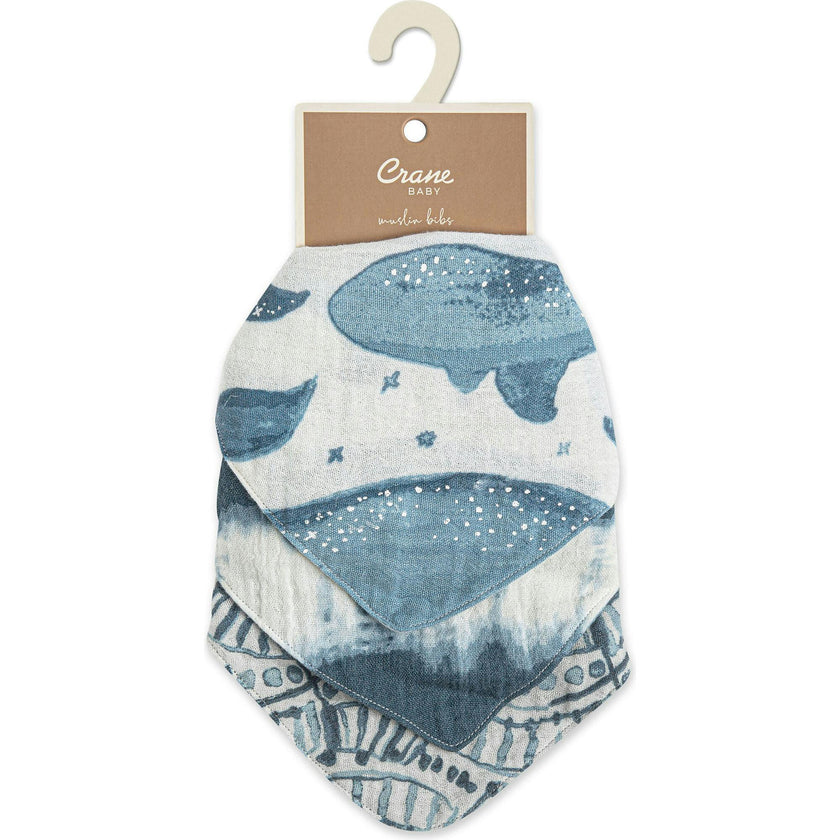 Caspian 3-pc. Baby Bib Set (Whale)