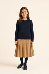 Basic Unisex Cable Sweater