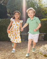 Adelina Summer Dress in Oranges