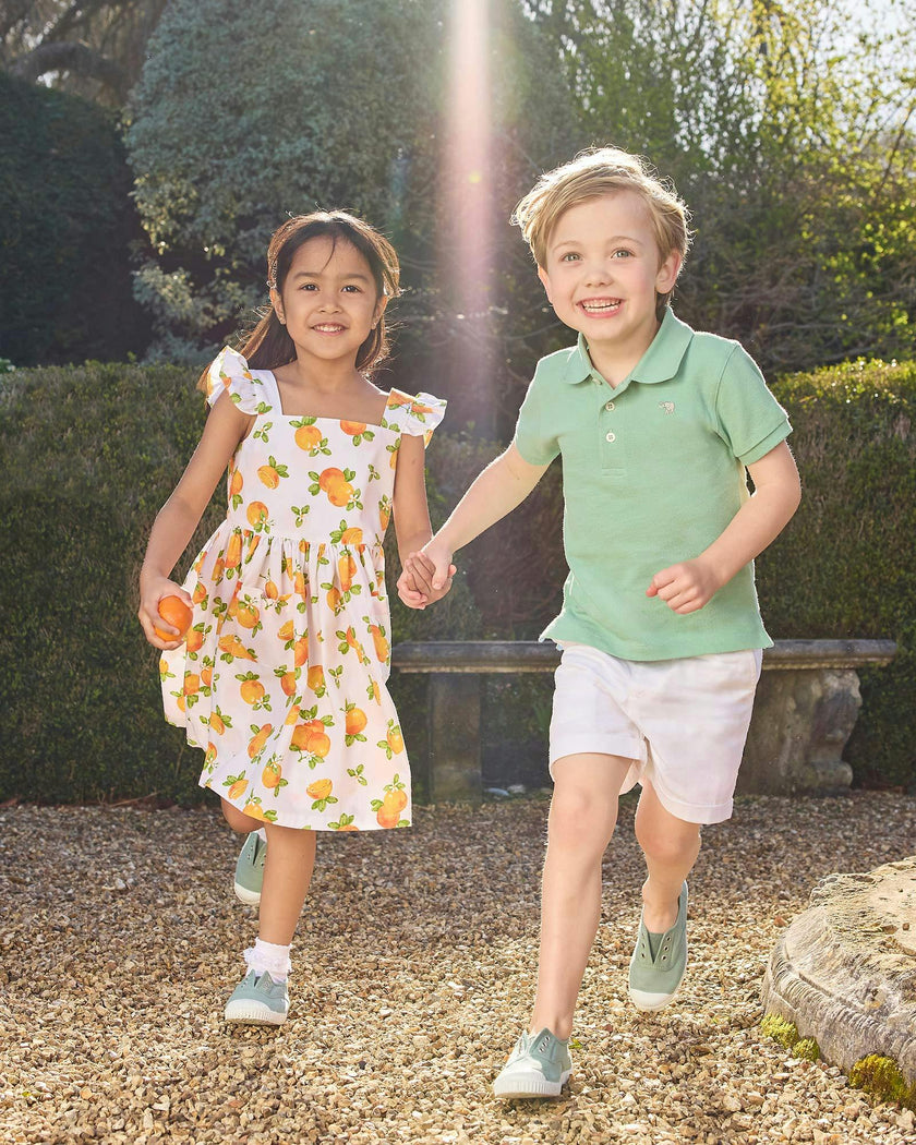 Adelina Summer Dress in Oranges
