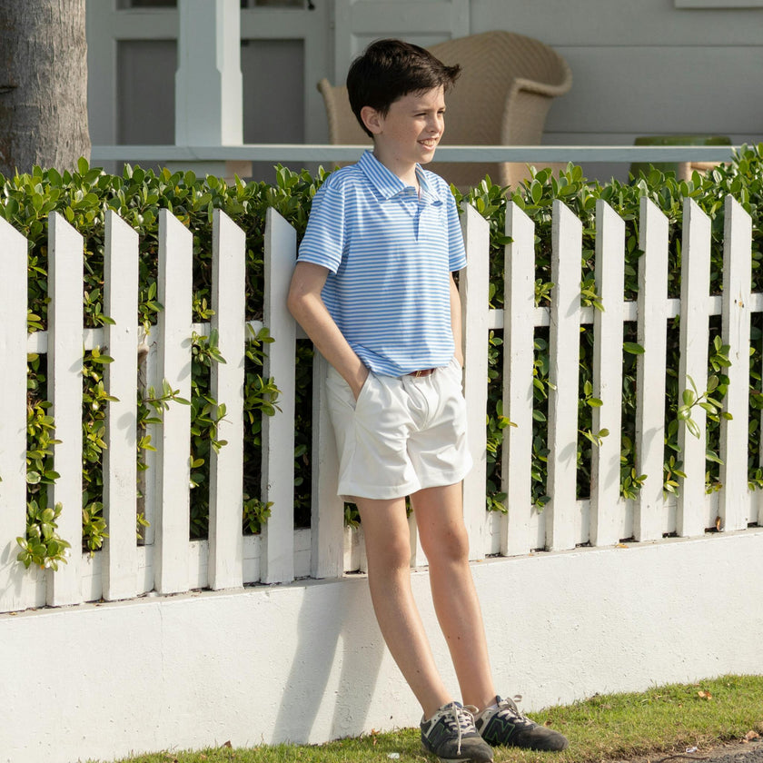 Match Point Polo in Brighton Blue Stripe