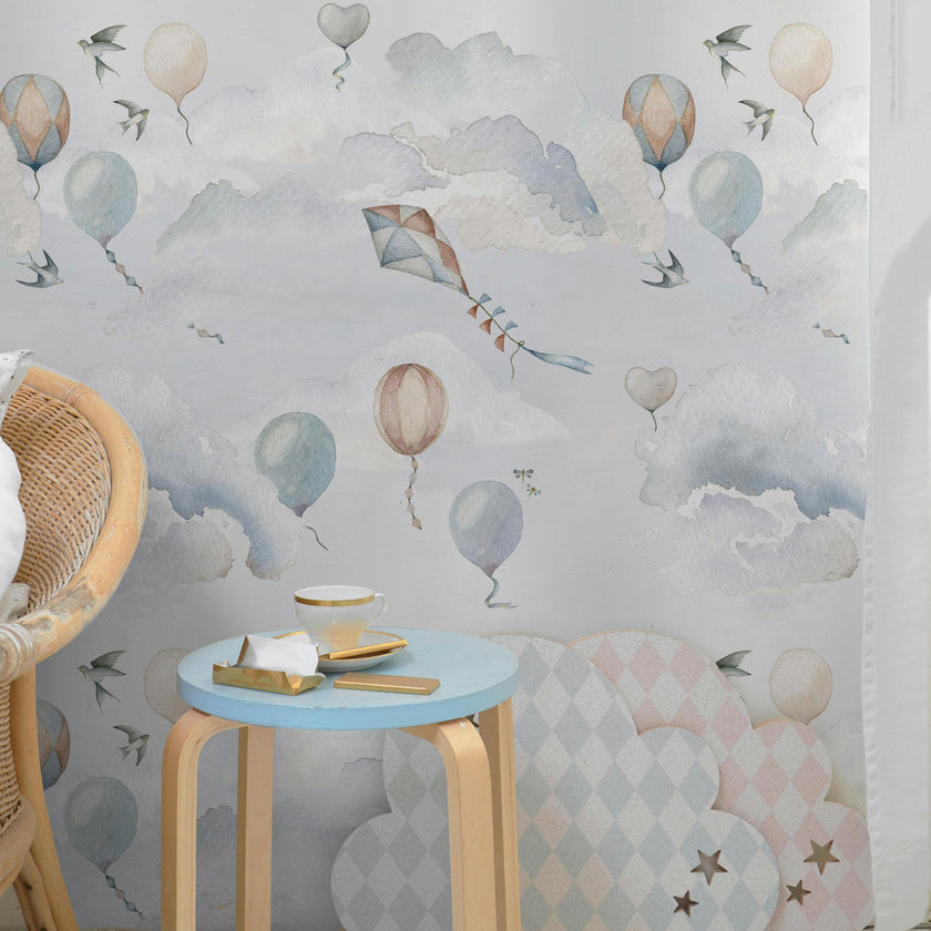 Balloons Fairytale Wallpaper
