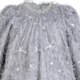 Silver Shimmer A-Line Dress