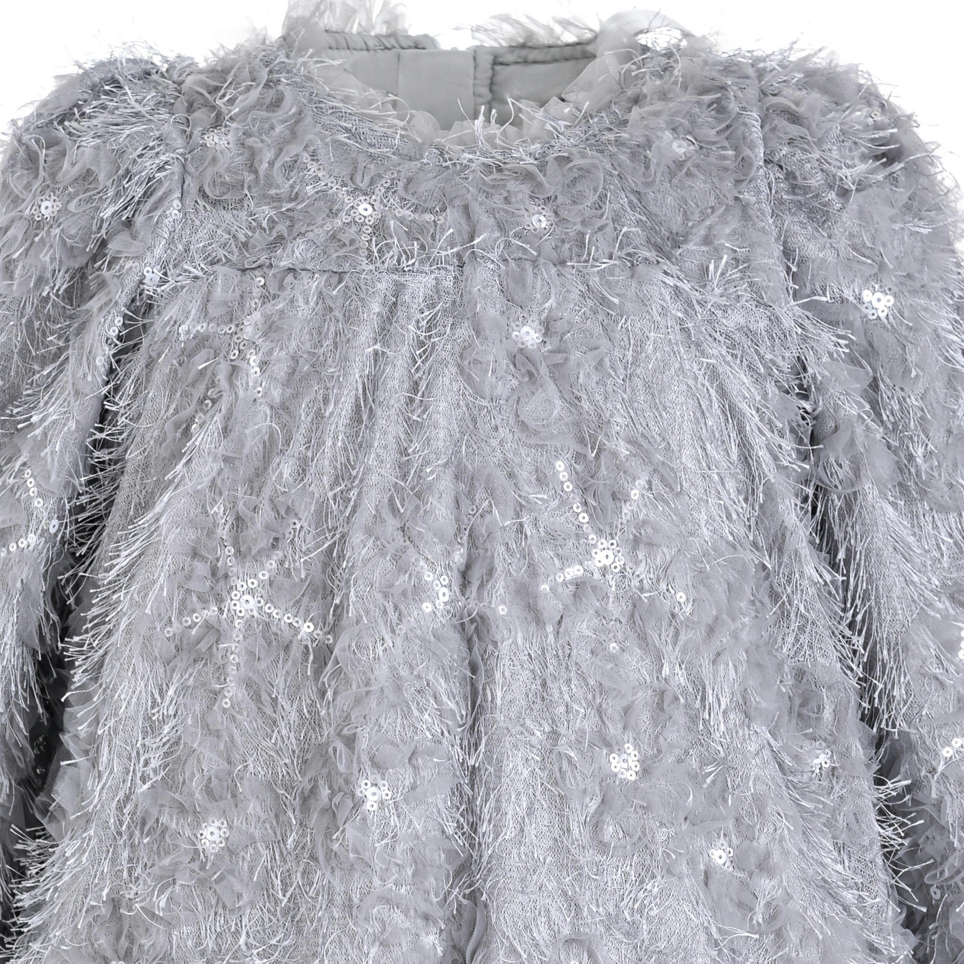 Silver Shimmer A-Line Dress
