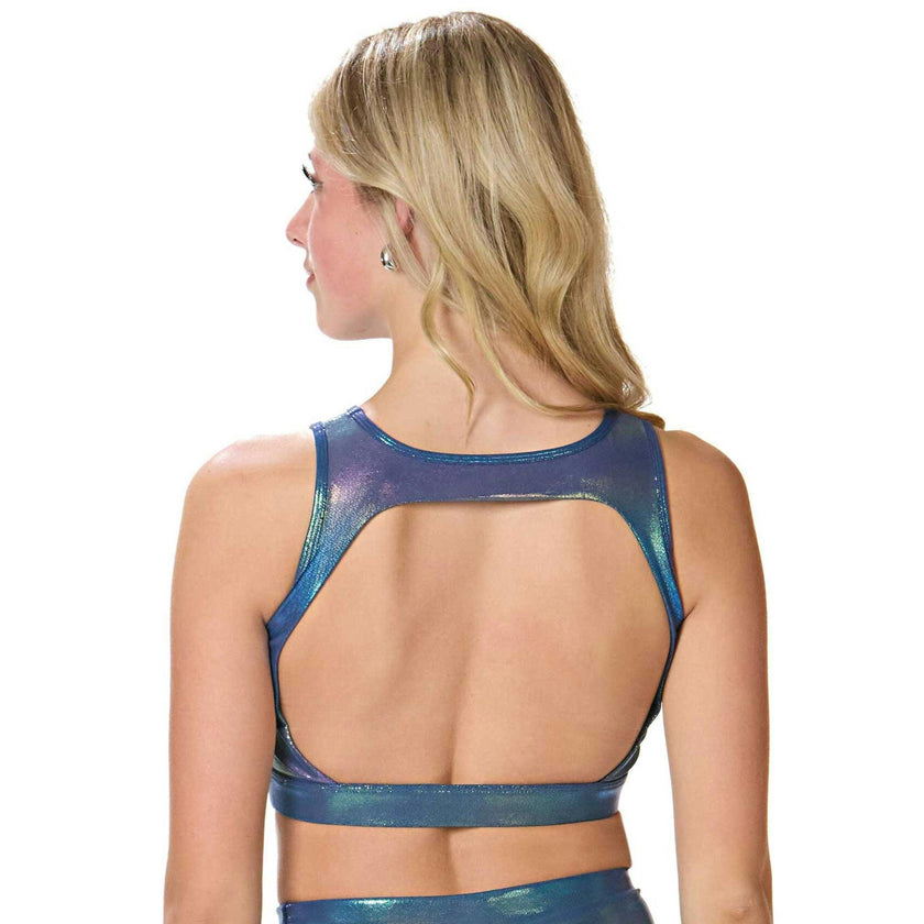Ignite Cutout Top - Midnight Blue Shimmer