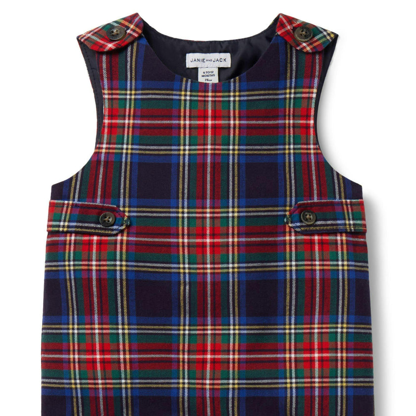 The Tartan Traditions Baby Overall, multicolor
