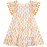 Sophie Scoop Neck Short Sleeve Tassel Dress