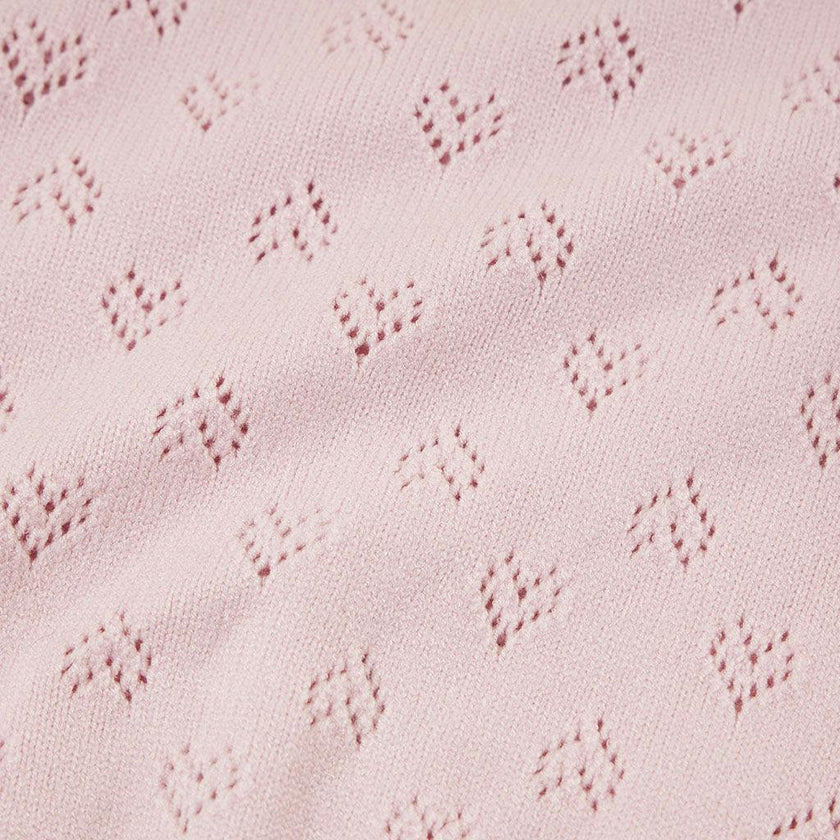 Icing Pink Pointelle Cardigan