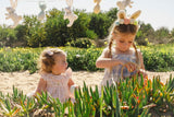 Smock Flutter Set in Dancing Tulips