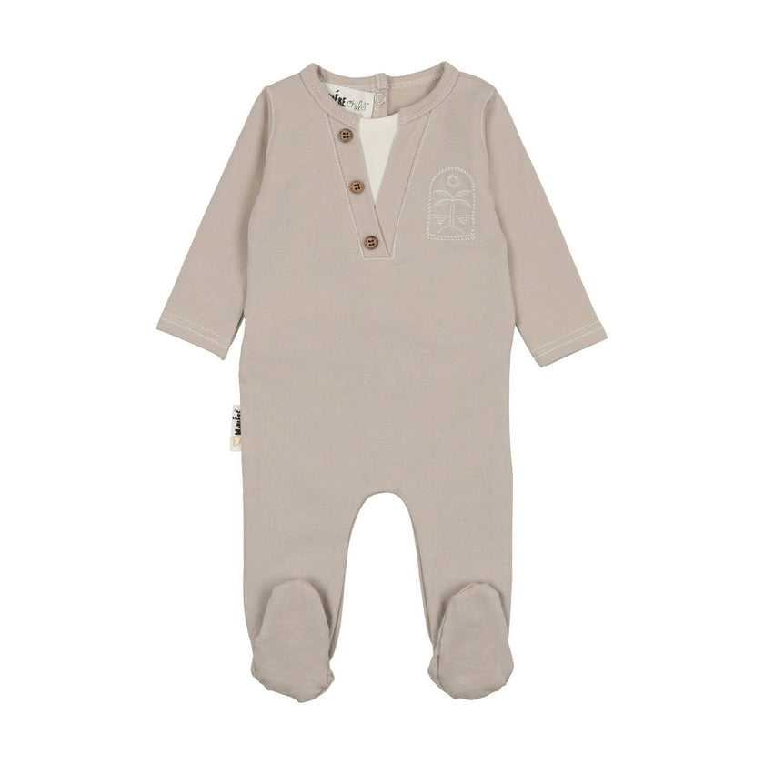 Island Print Henley Footie