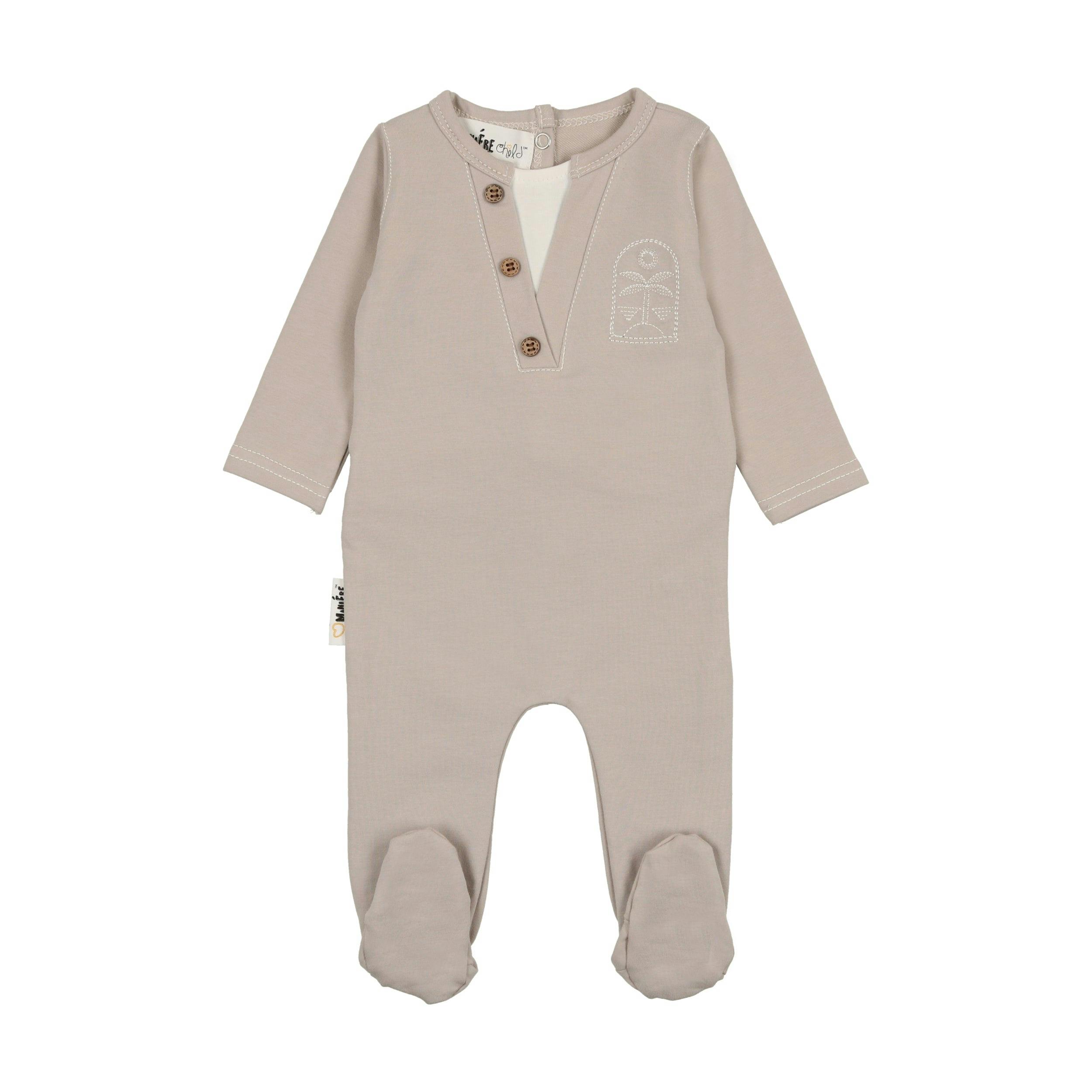 Island Print Henley Footie