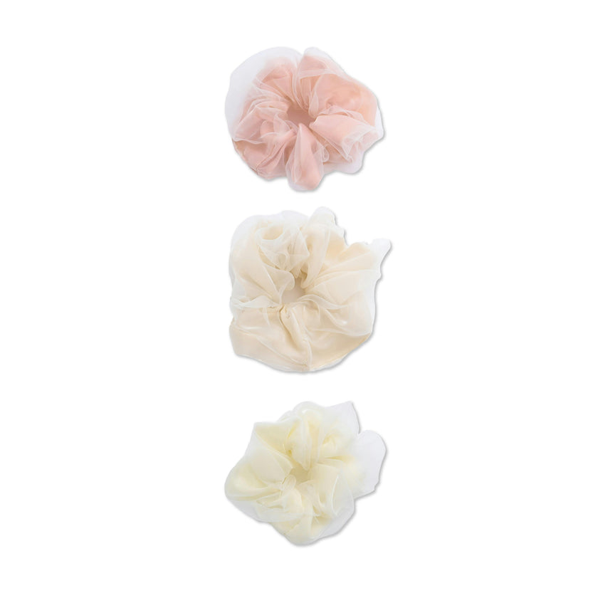 Sheer Mesh Scrunchie Set