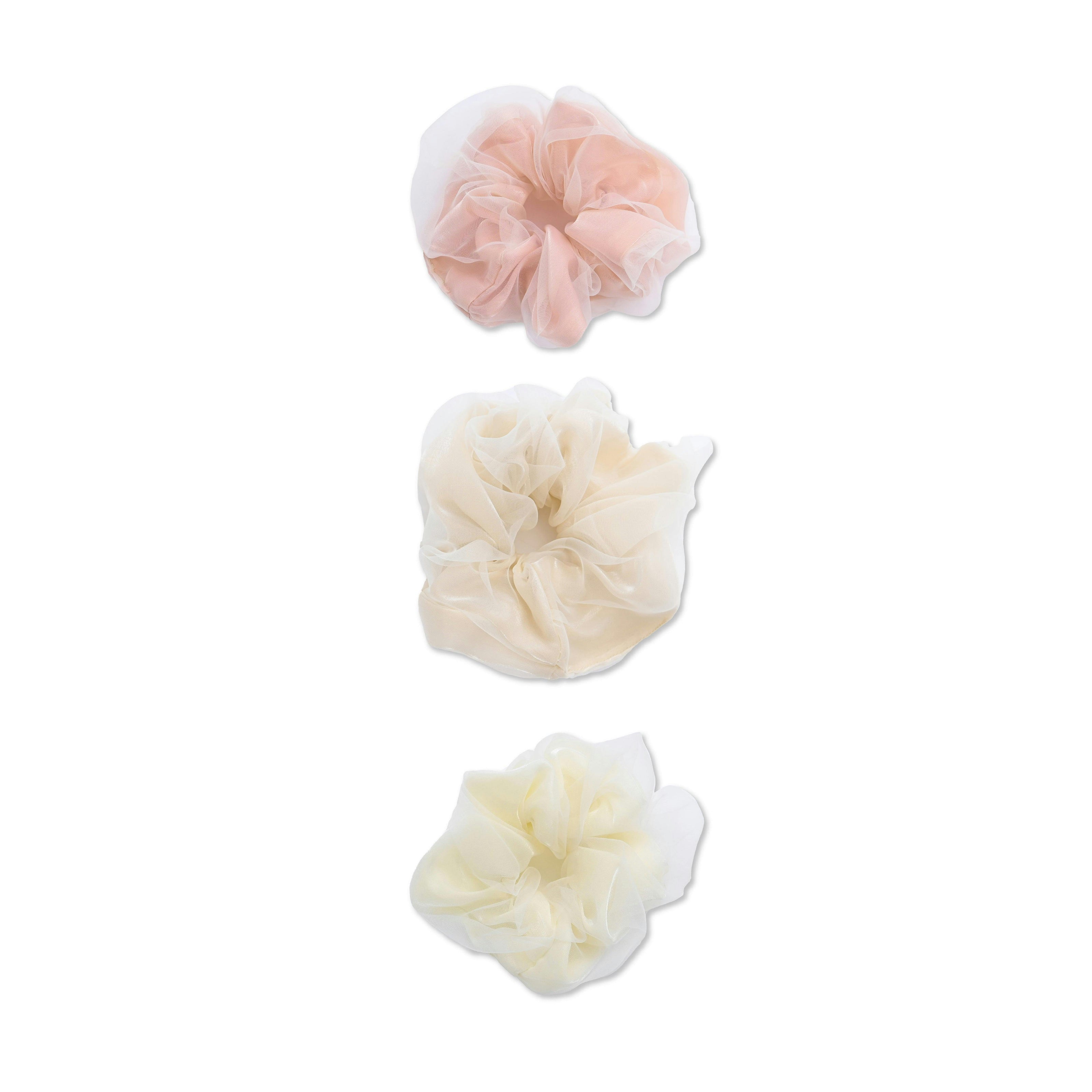 Sheer Mesh Scrunchie Set