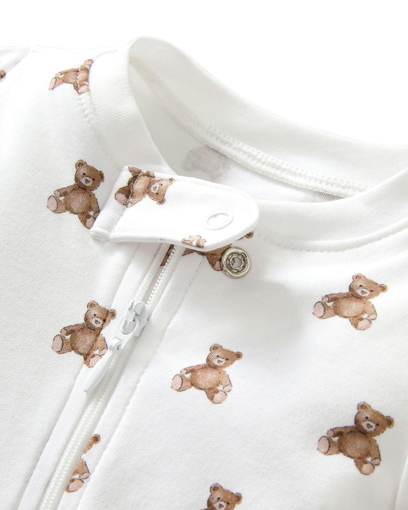 Baby's Pima Romper in Teddy Tales