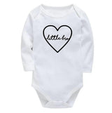 Little Bro Baby Bodysuit, White