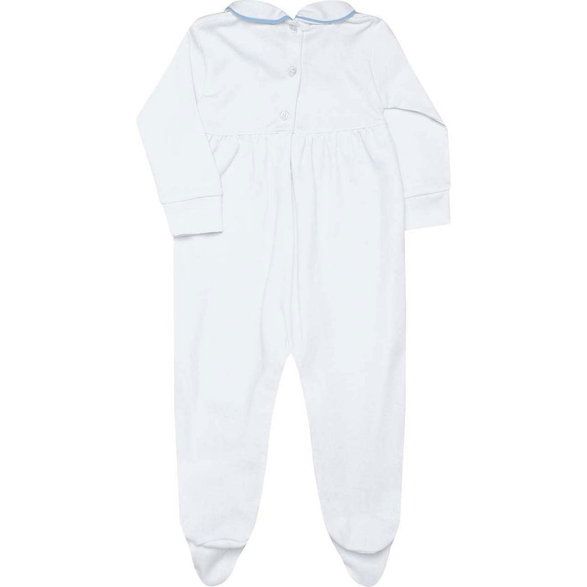 Nella Long Sleeve Smocked Footie