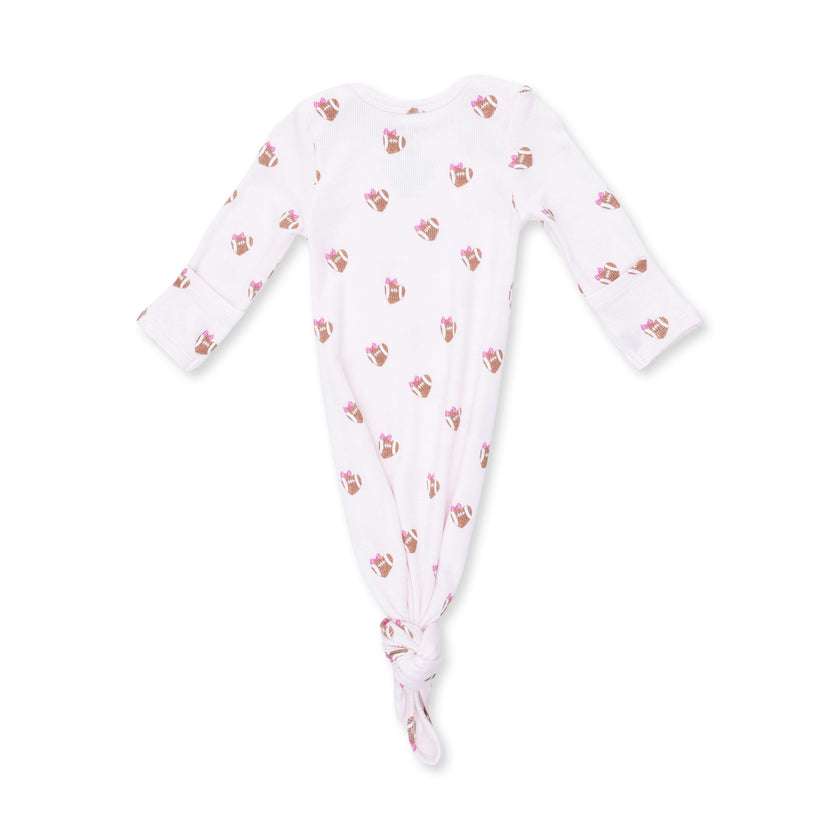 Mini Football Hearts - Knotted Gown and Headband