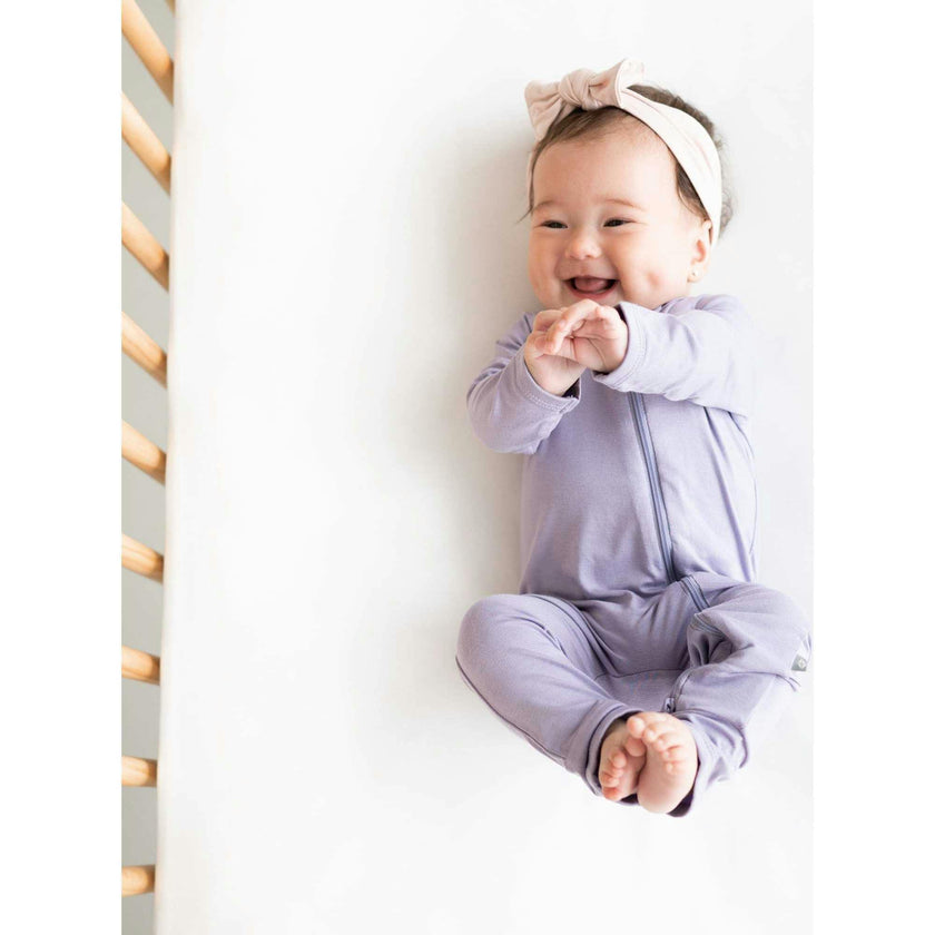Zippered Romper, Taro