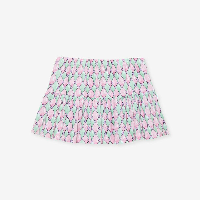 Harlequin Diamonds French Terry Skater Skirt