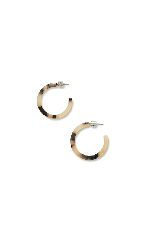Mini Hoops in Blonde Tortoise