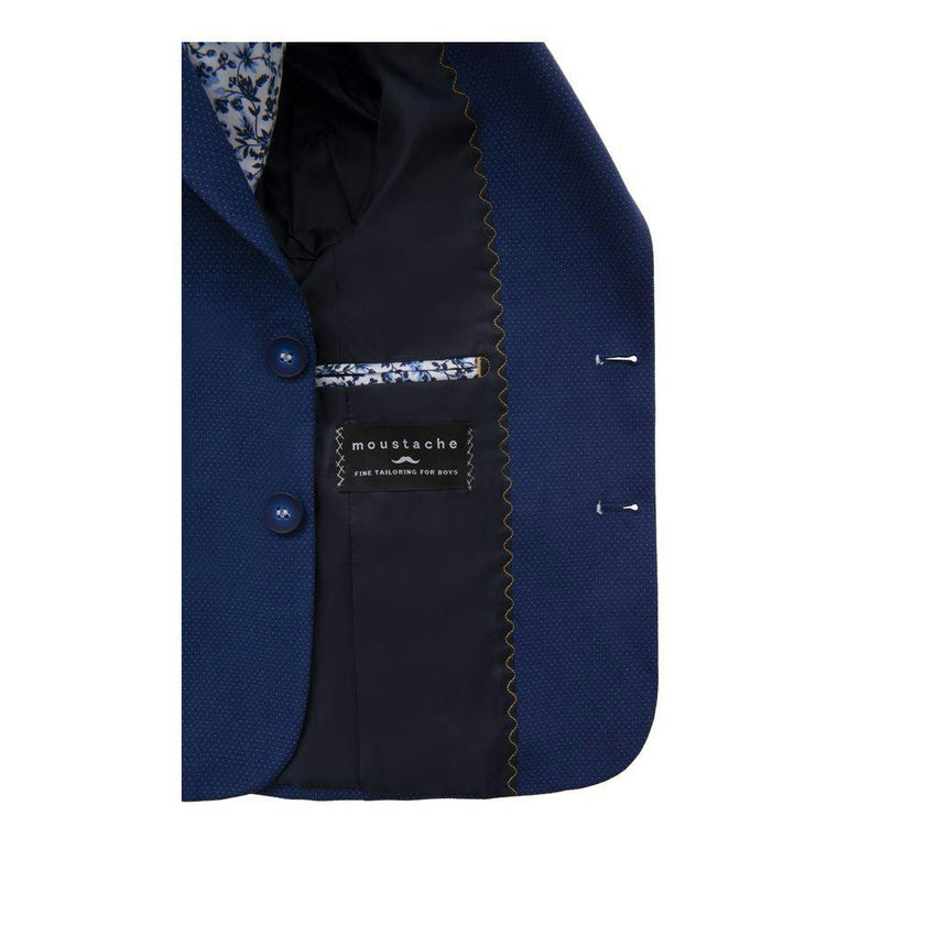 Navy Microdot Blazer