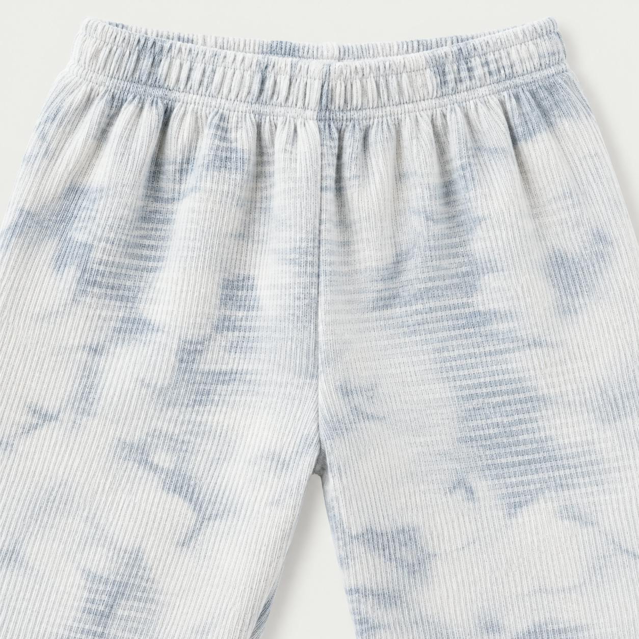 Marble Stripe Rib Hoodie and Jogger Set