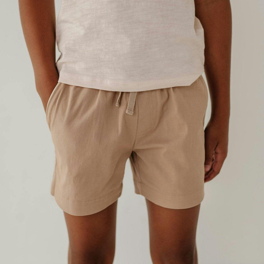 Boy's Twill Beach Shorts Desert Sage