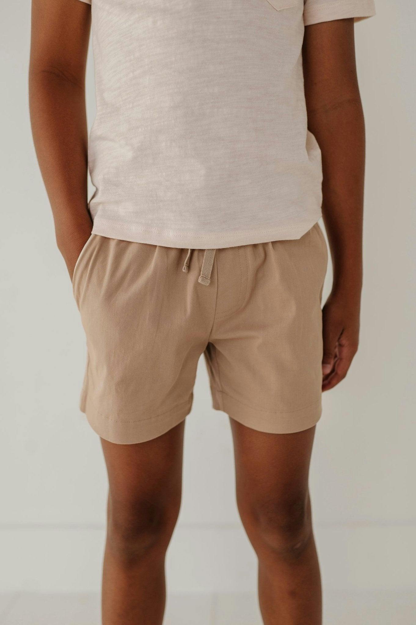 Boy's Twill Beach Shorts Desert Sage