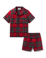 Kid's Brushed Twill Short Set in Imperial Tartan