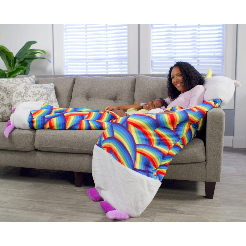 Happy Nappers: Lg - White Unicorn